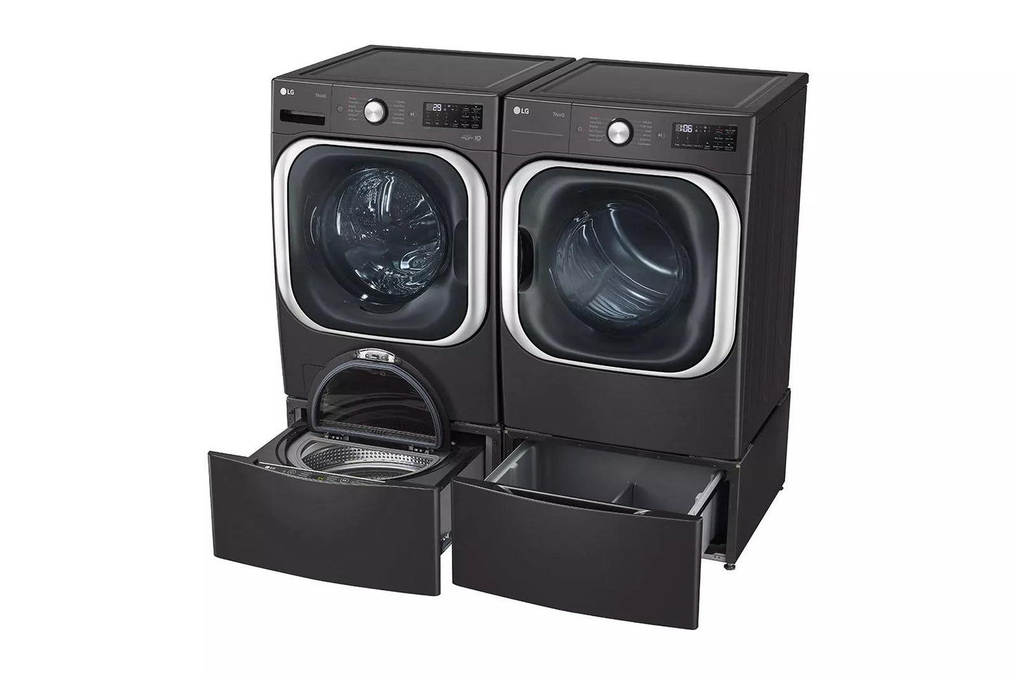 LG WDP5B LG Laundry Pedestal - Black Steel