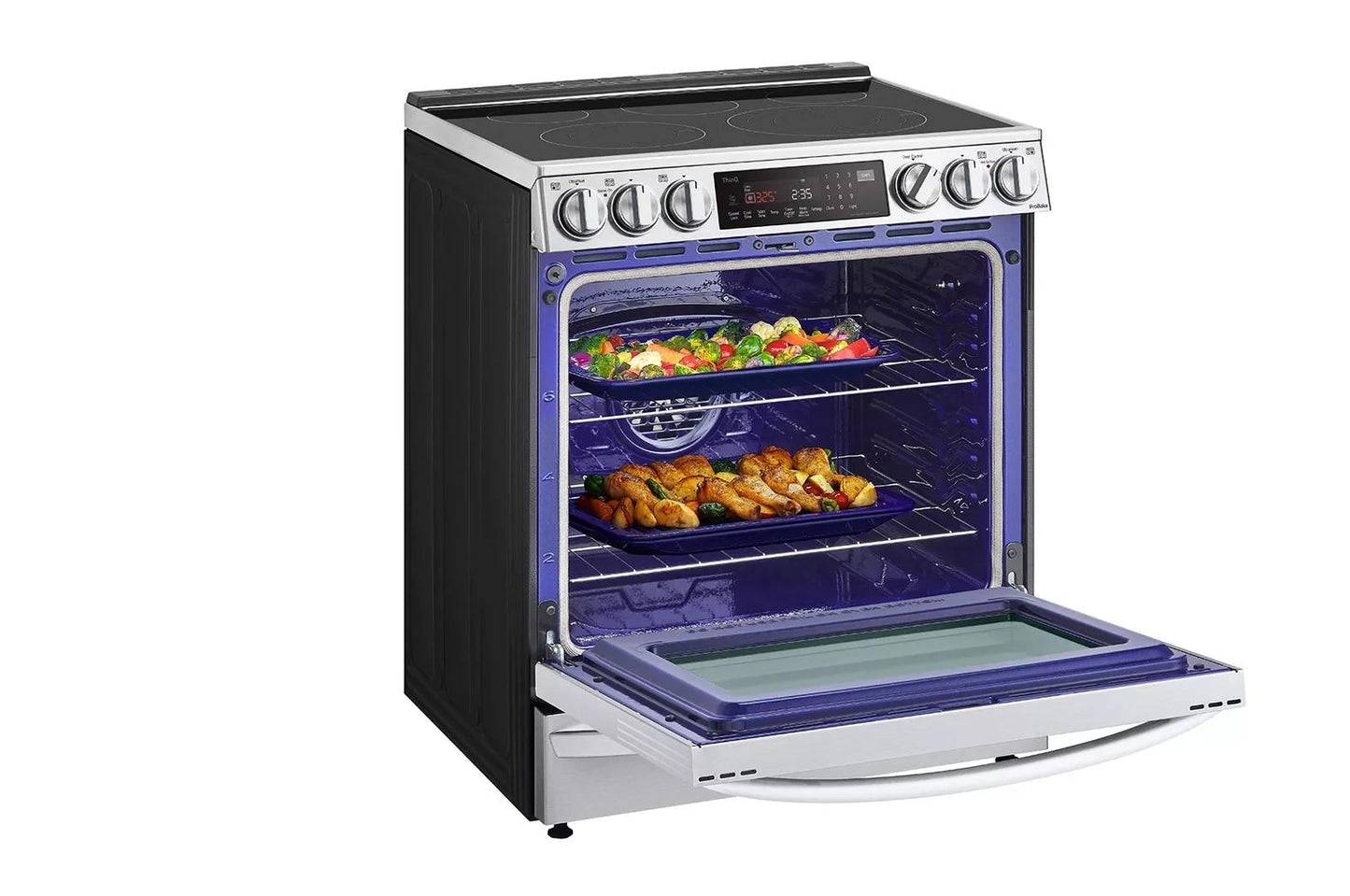 LG LSEL6337F 6.3 Cu Ft. Smart Wi-fi Enabled Probake Convection Instaview E...