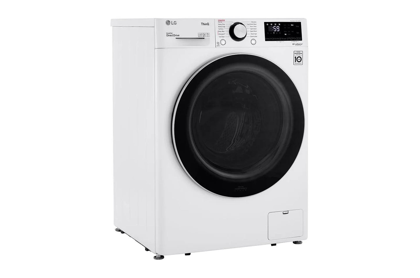 LG WM1455HWA 2.4 CU.FT. Smart Wi-fi Enabled Compact Front Load Washer With BUILT...