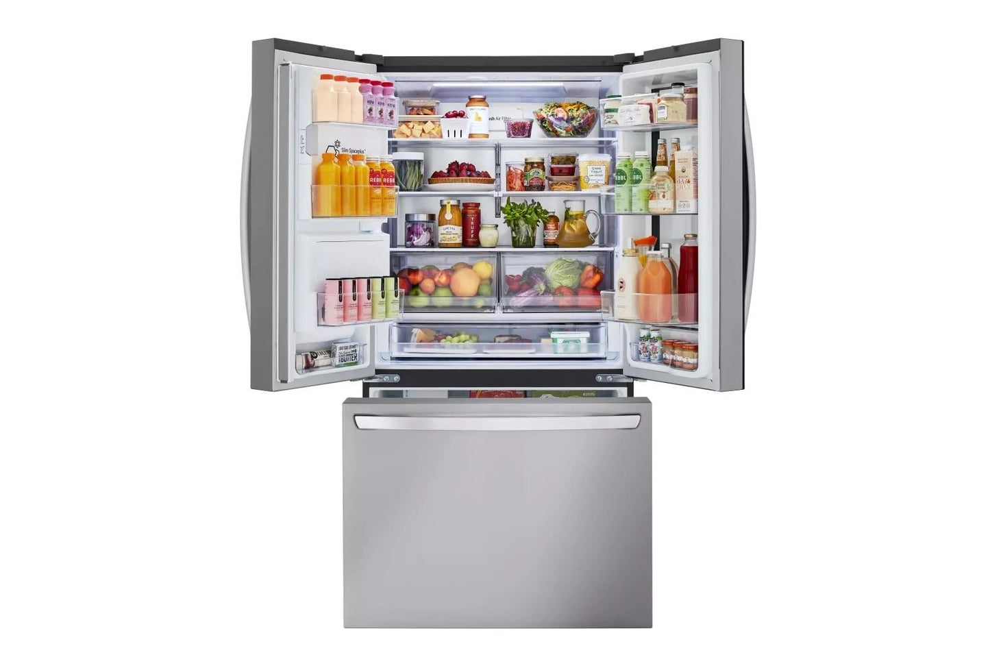 LG LRFOC2606S 26 Cu. Ft. Smart Instaview Counter-depth French Door Refrigerator