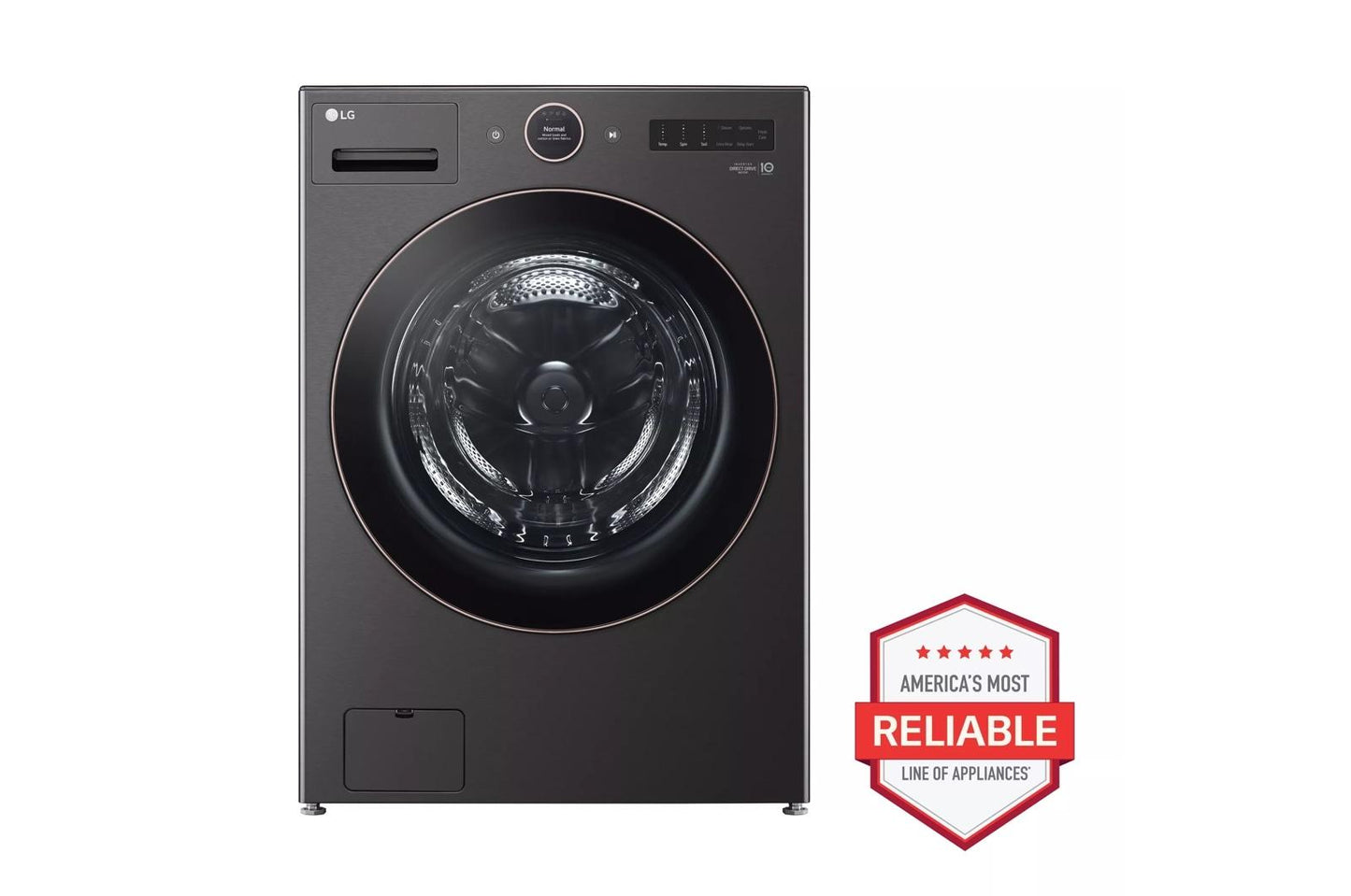 LG WM6500HBA 5.0 Cu. Ft. MEGA Capacity Smart Front Load Energy Star Washer With ...