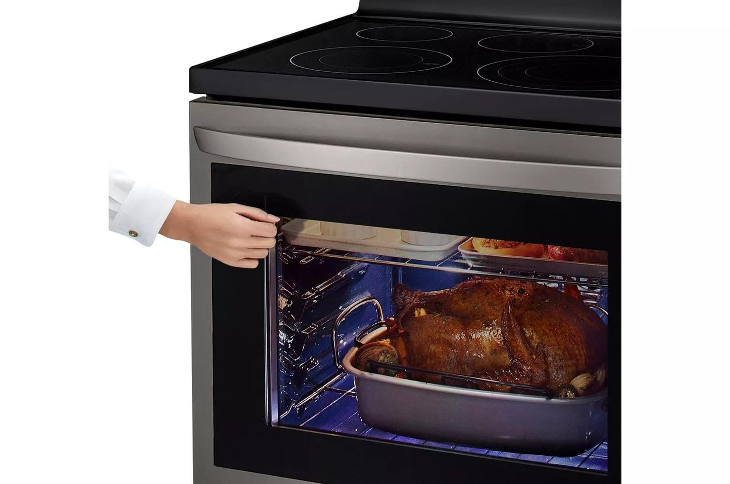 LG LREL6325D 6.3 Cu Ft. Smart Wi-fi Enabled Electric Single Oven Instaview R...