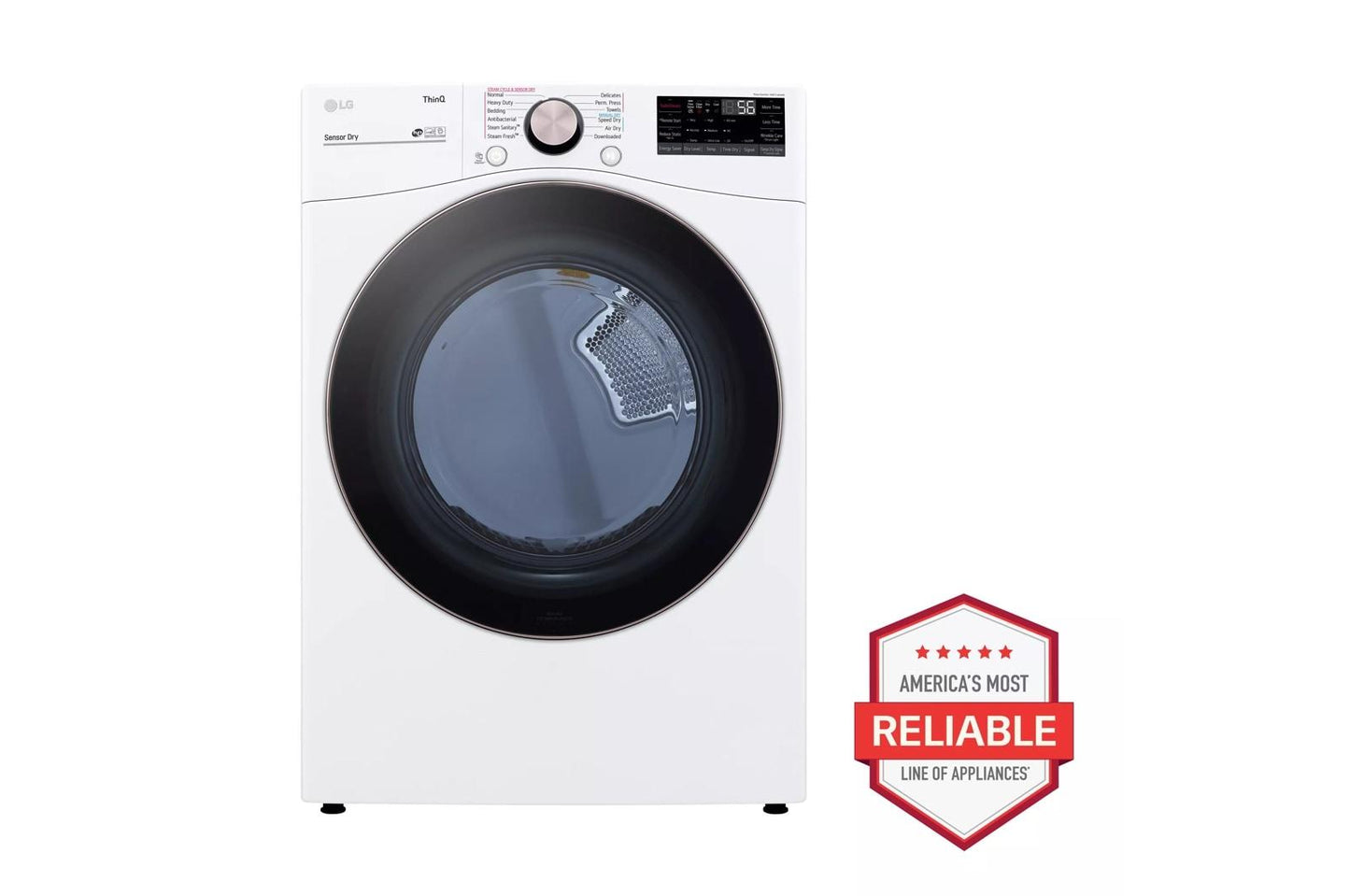 LG DLGX4001W 7.4 Cu. Ft. Ultra Large Capacity Smart Wi-fi Enabled Front Load GAS...