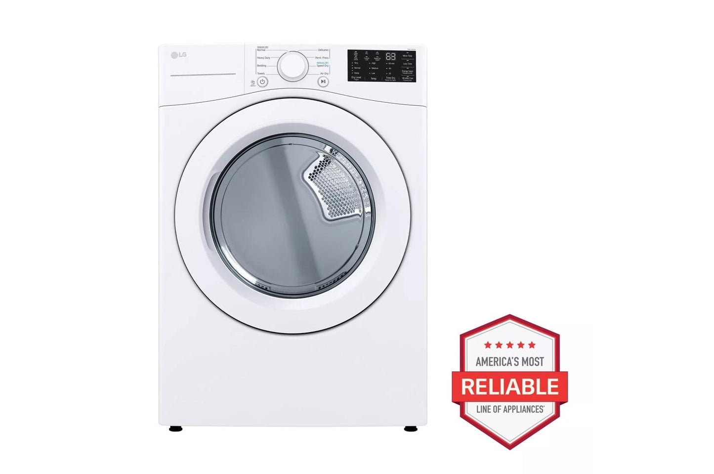 LG DLE3470W LG 7.4 Cu. Ft. Ultra Large Capacity Electric Dryer