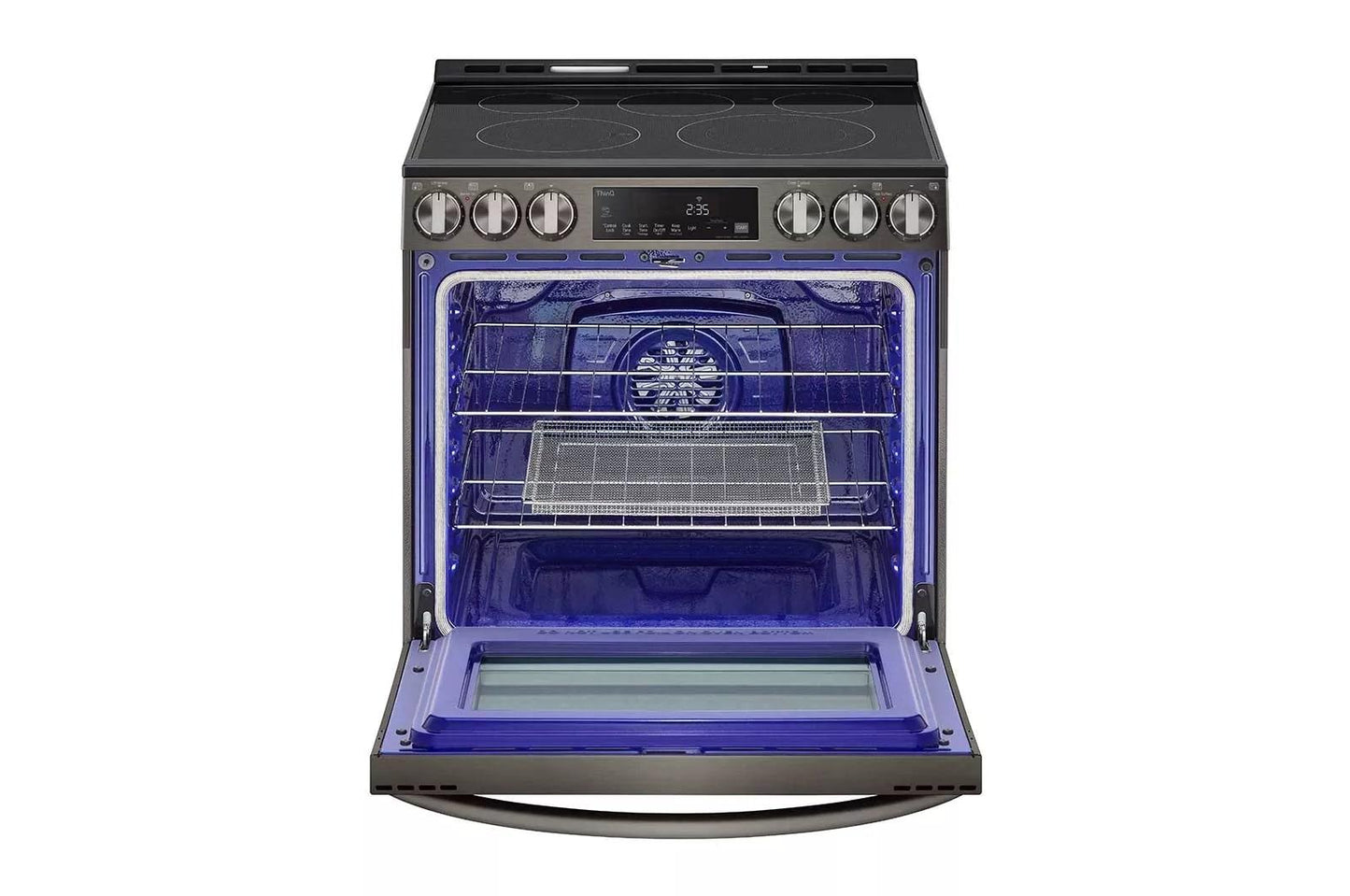 LG LSEL6333D 6.3 Cu Ft. Smart Wi-fi Enabled Fan Convection Electric Slide-in RAN...
