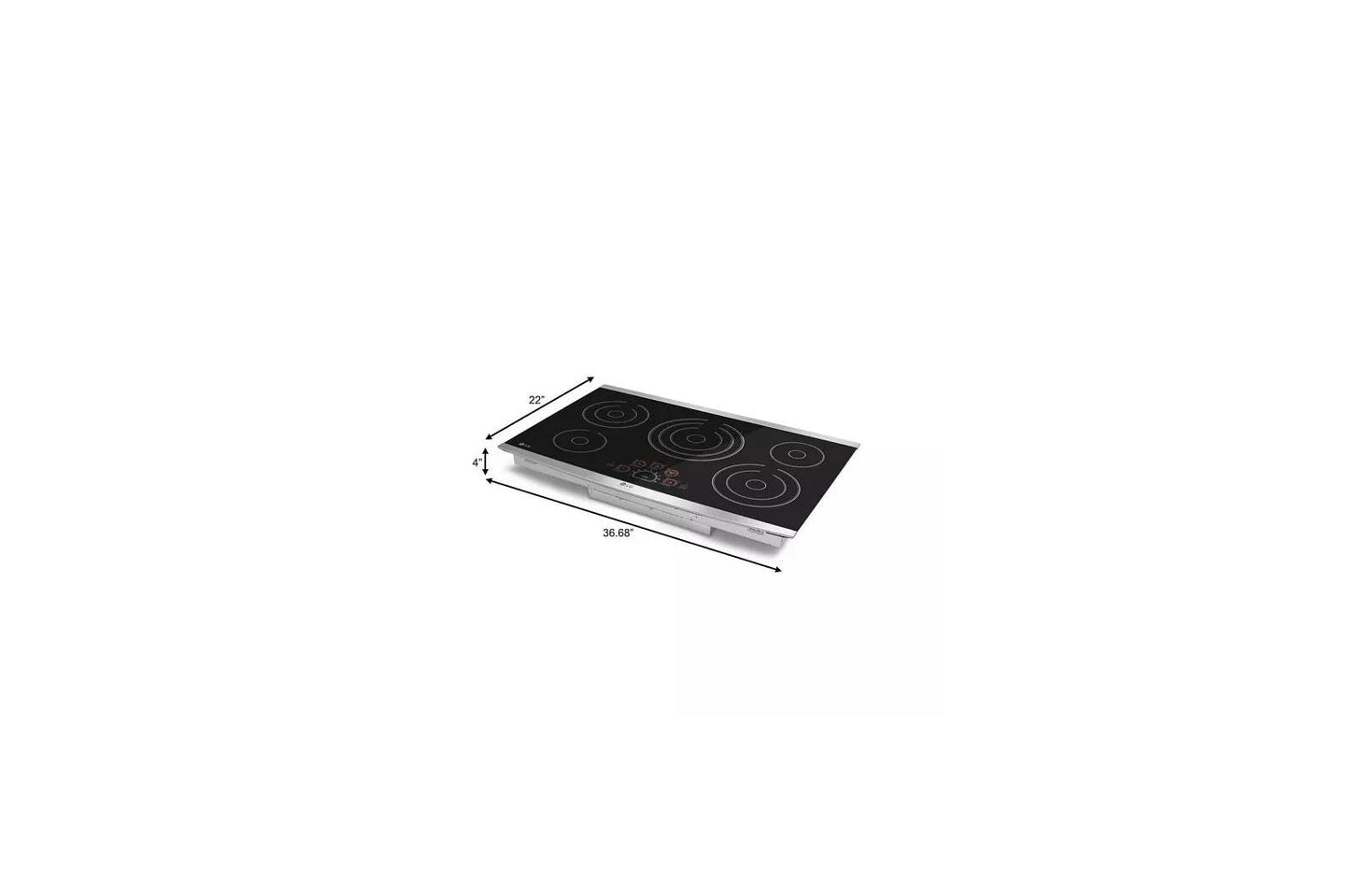 LG LCE3610SB LG 36"" Radiant Cooktops