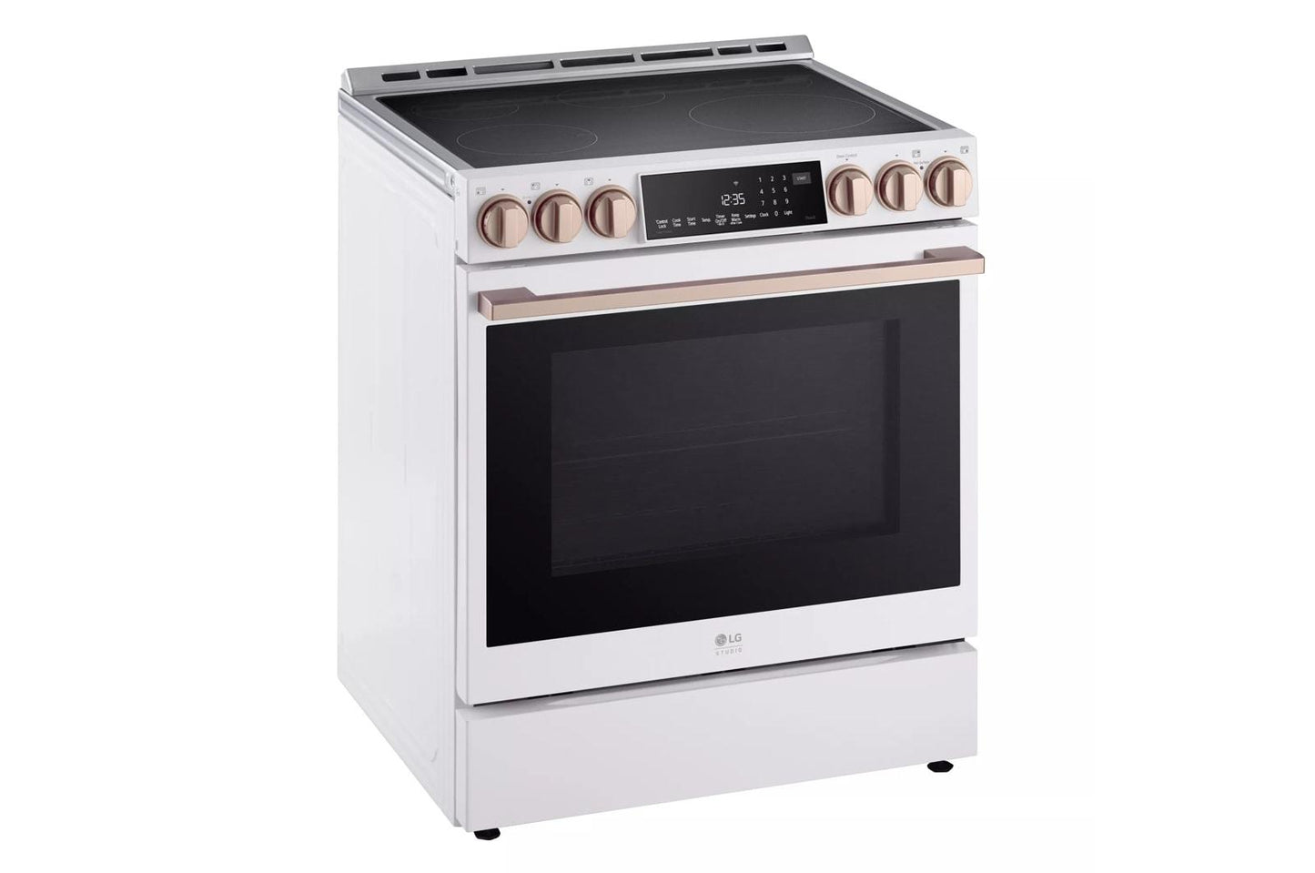 LG LSIS6338NE LG Studio 6.3 Cu. Ft. Instaview Induction Slide-in Range With AI...