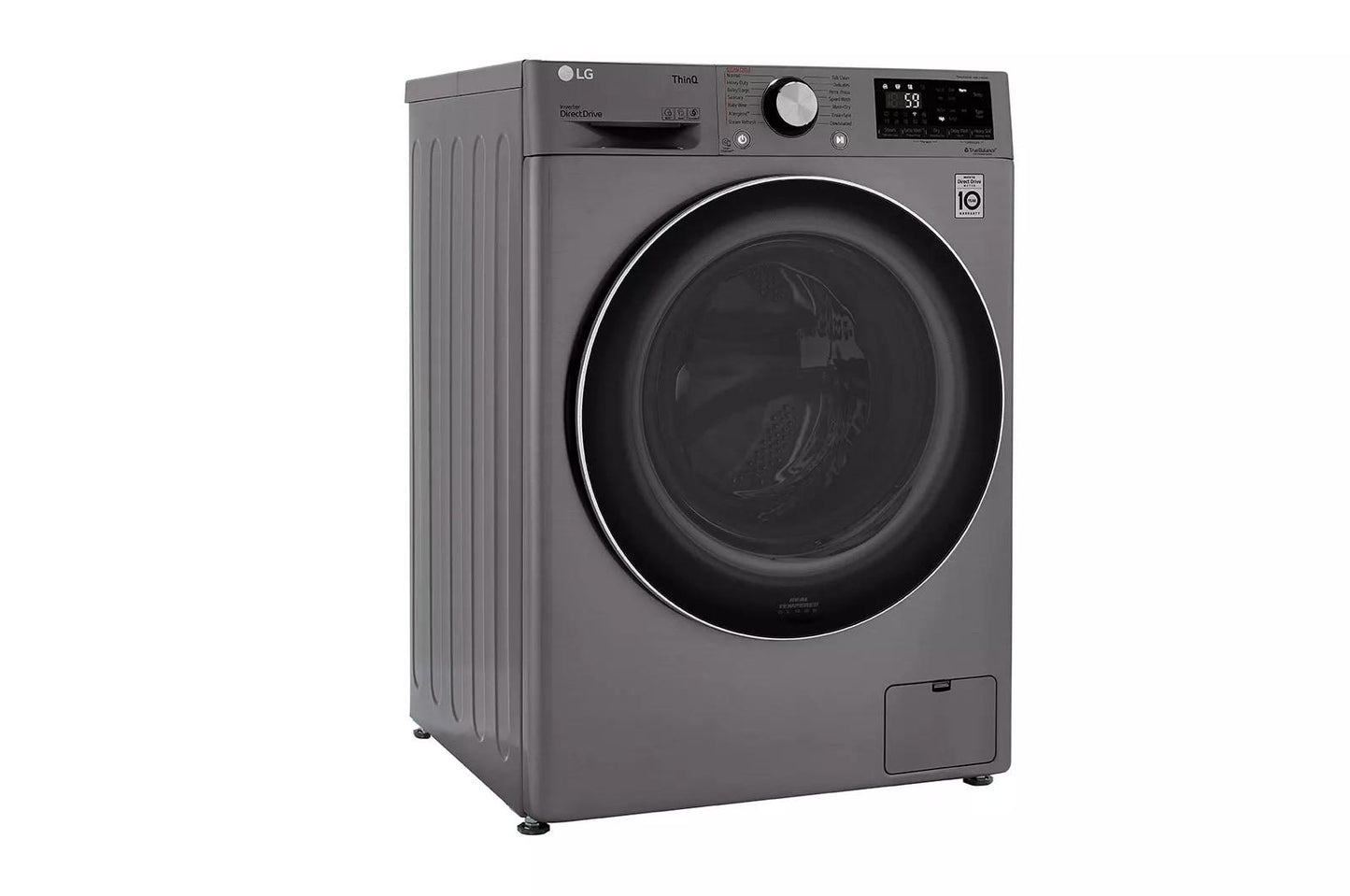 LG WM3555HVA 2.4 CU.FT. Smart Wi-fi Enabled Compact Front Load All-in-one WASHER...