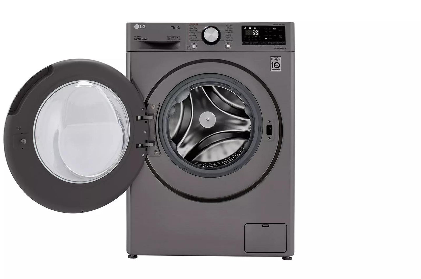 LG WM3555HVA 2.4 CU.FT. Smart Wi-fi Enabled Compact Front Load All-in-one WASHER...