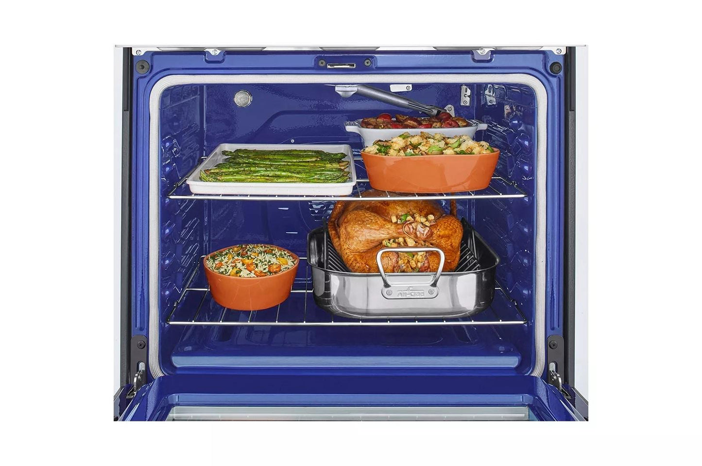 LG LRGL5823S 5.8 Cu Ft. Smart Wi-fi Enabled Fan Convection Gas Range With Air FR...
