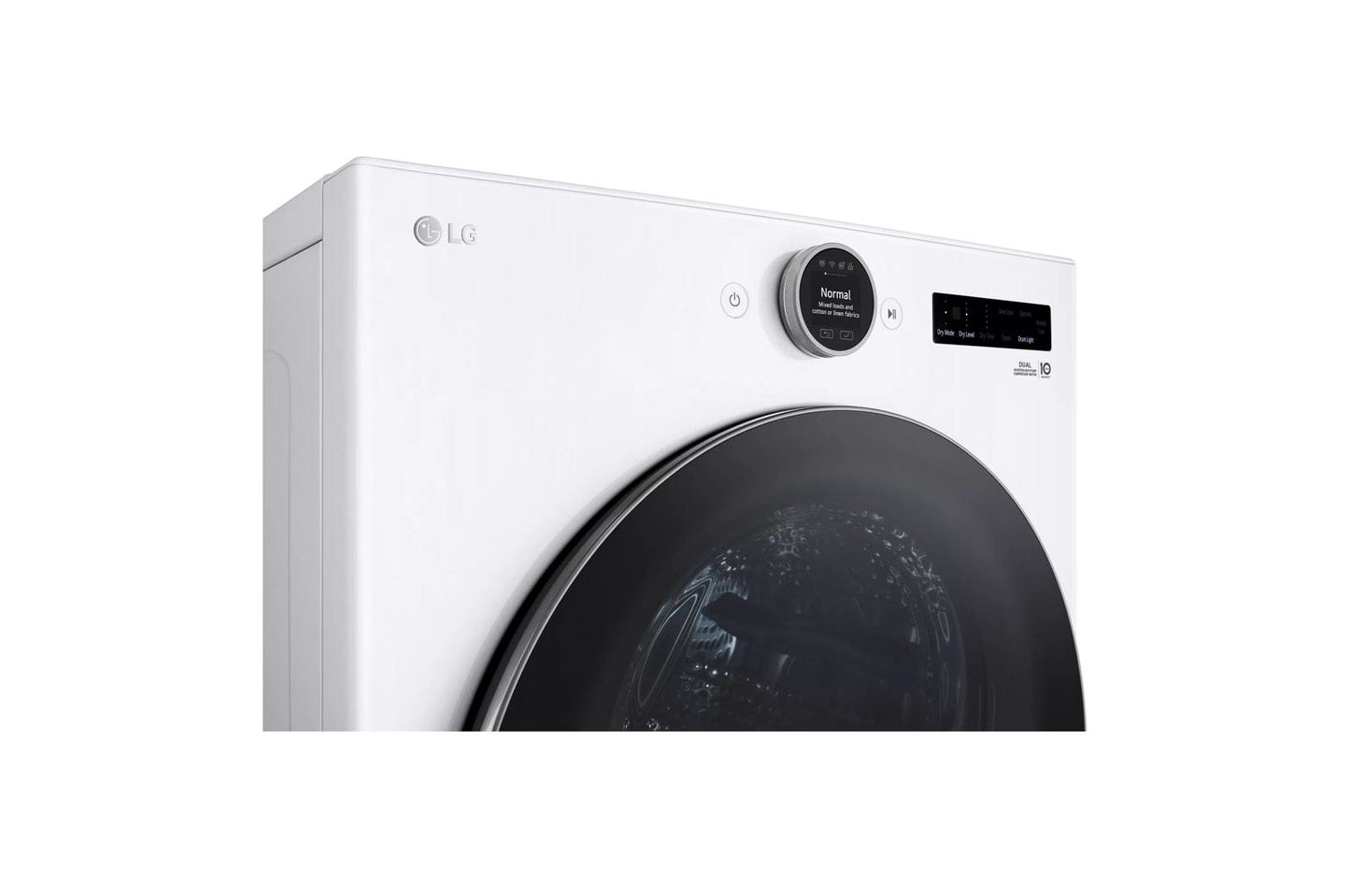 LG DLHC5502W 7.8 Cu. Ft. MEGA Capacity Smart Front Load Dryer With Dual INVERTER...