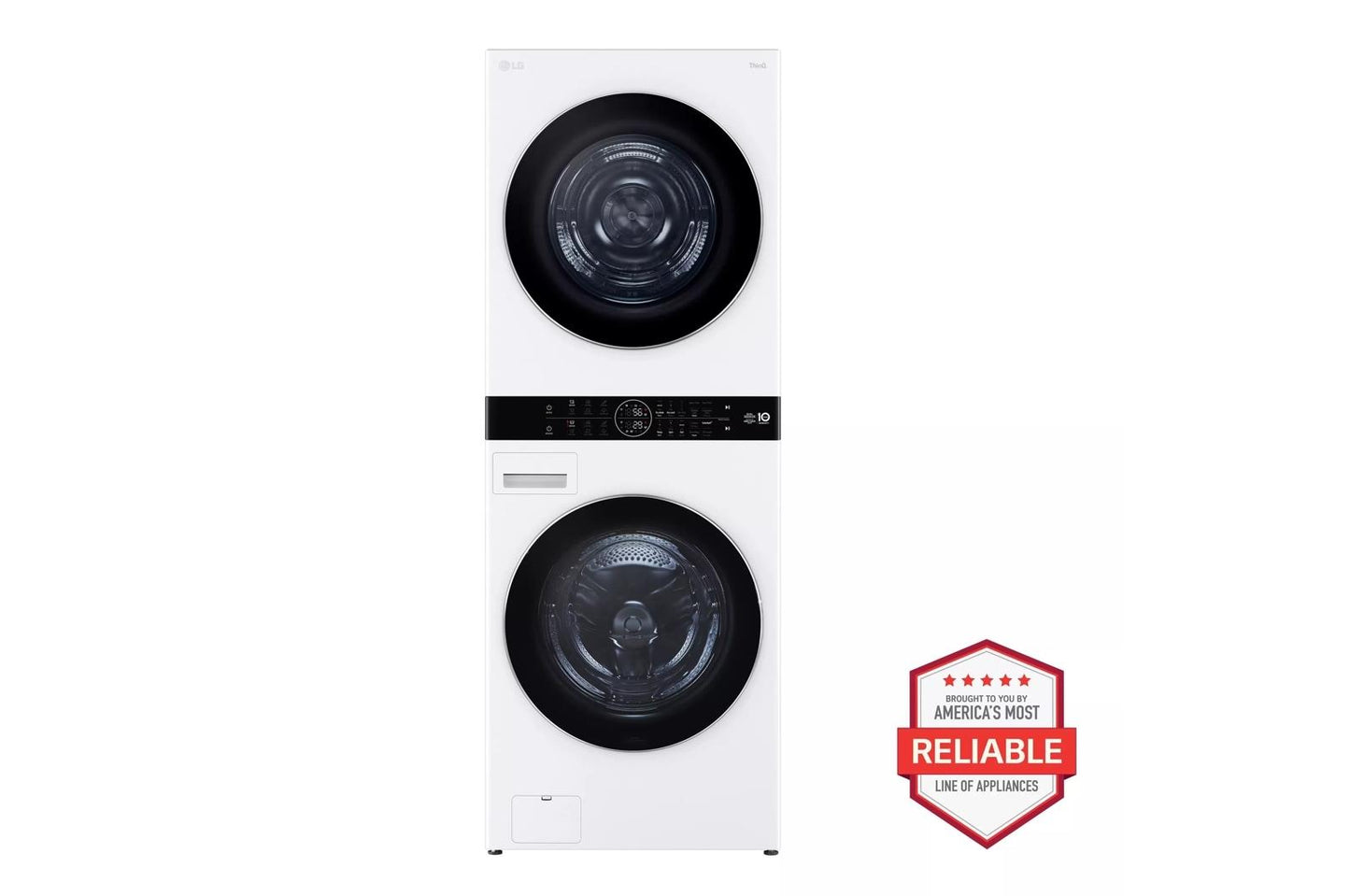 LG WKHC252HWA Single Unit LG Washtower With Center Control 5.0 Cu. Ft. FR...