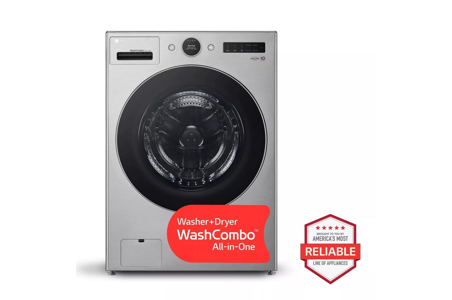 LG WM6998HVA Ventless Washer/dryer Combo LG Washcombo All-in-one 5.0 Cu. FT....