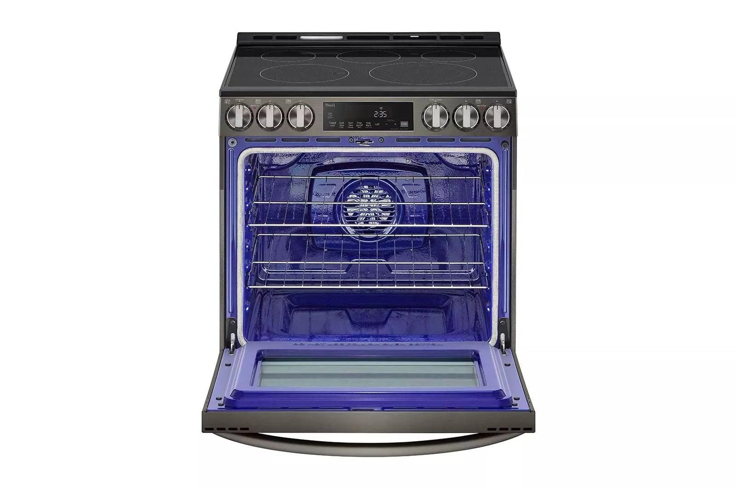 LG LSEL6333D 6.3 Cu Ft. Smart Wi-fi Enabled Fan Convection Electric Slide-in RAN...