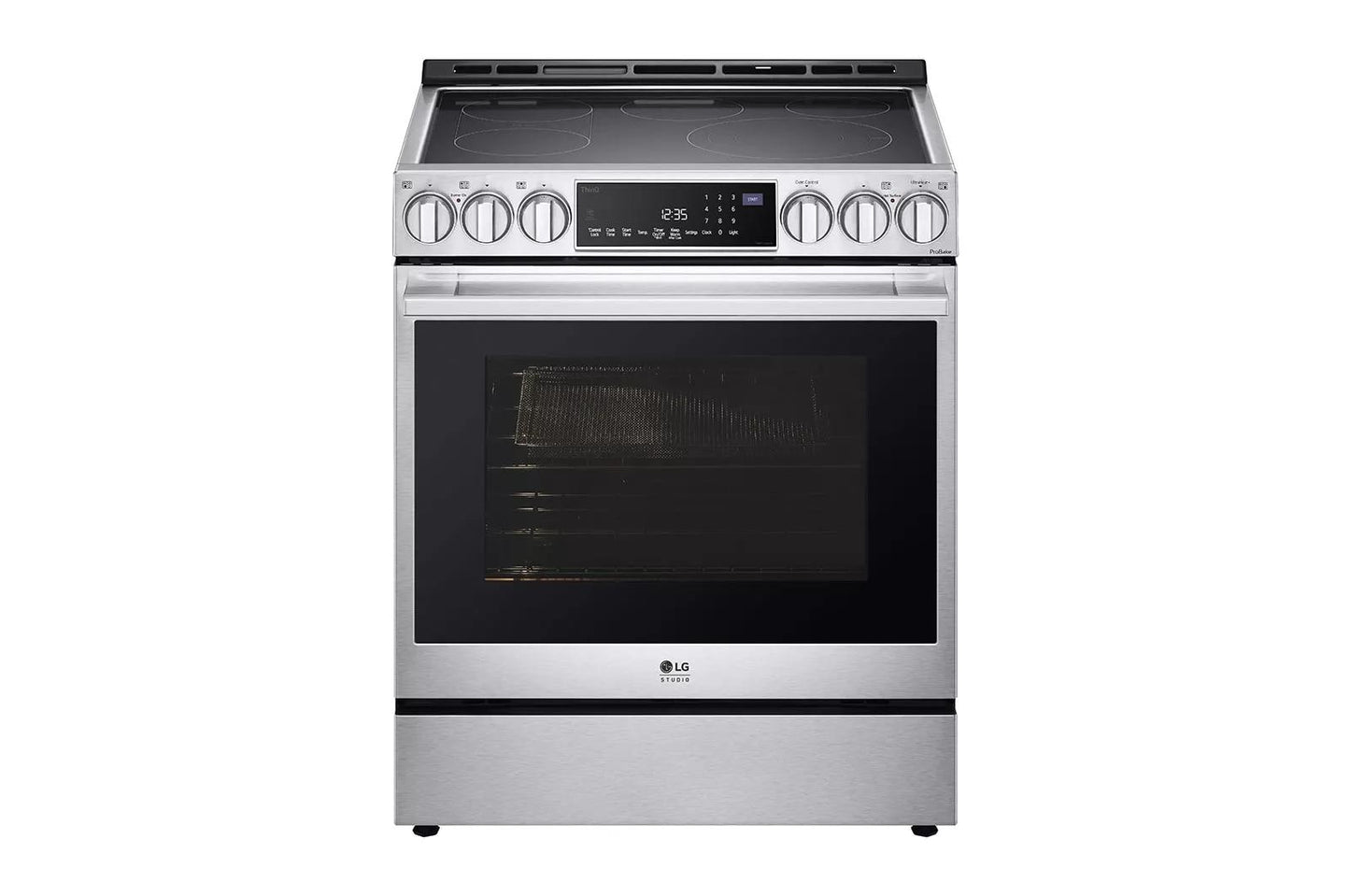 LG LSES6338F LG Studio 6.3 Cu. Ft. Instaview Electric Slide-in Range With PRO...