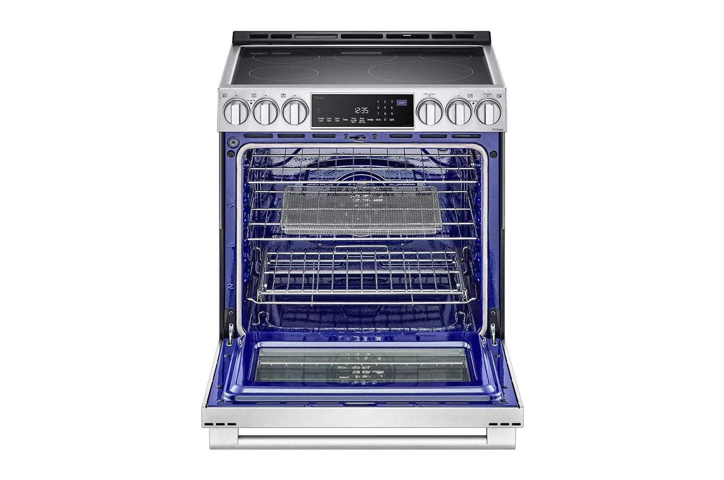 LG LSES6338F LG Studio 6.3 Cu. Ft. Instaview Electric Slide-in Range With PRO...