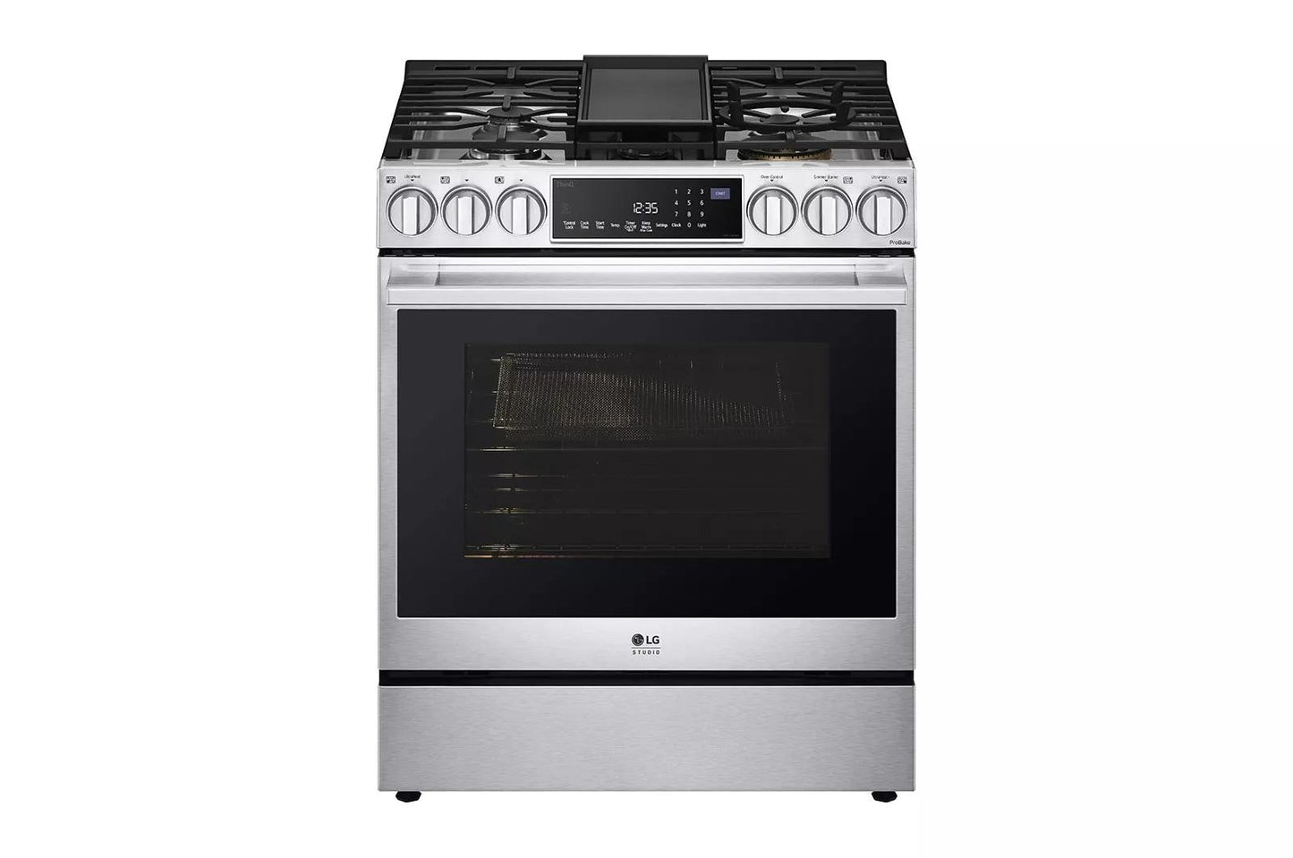 LG LSDS6338F 6.3 Cu. Ft. Smart Wi-fi Dual Fuel Slide-in Range With Probake CONVE...