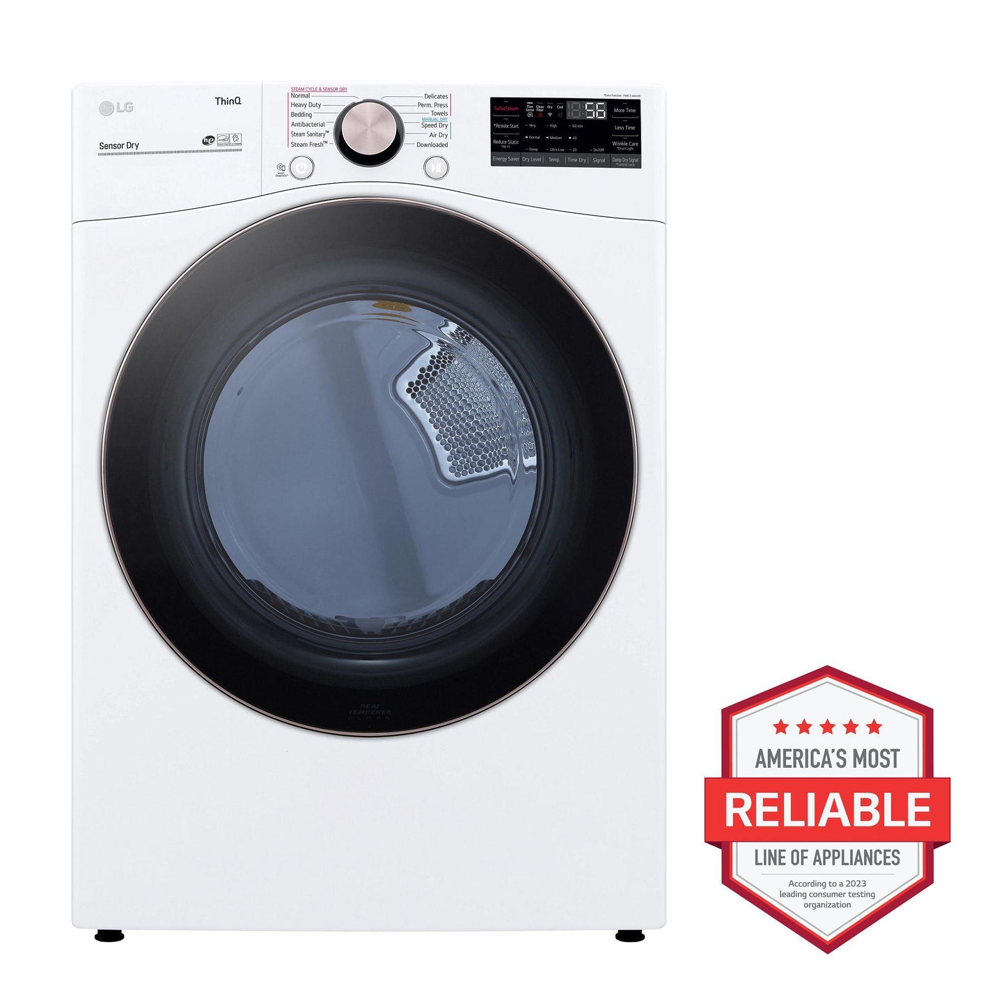 LG DLGX4001W 7.4 Cu. Ft. Ultra Large Capacity Smart Wi-fi Enabled Front Load GAS...