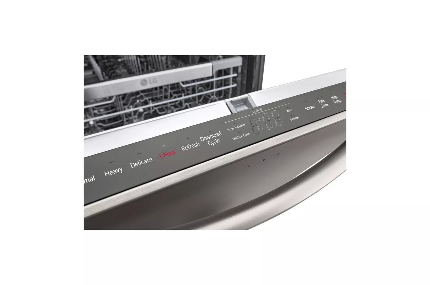LG LDTH7972D Smart Top Control Dishwasher With 1-hour Wash & Dry, Quadwash P...