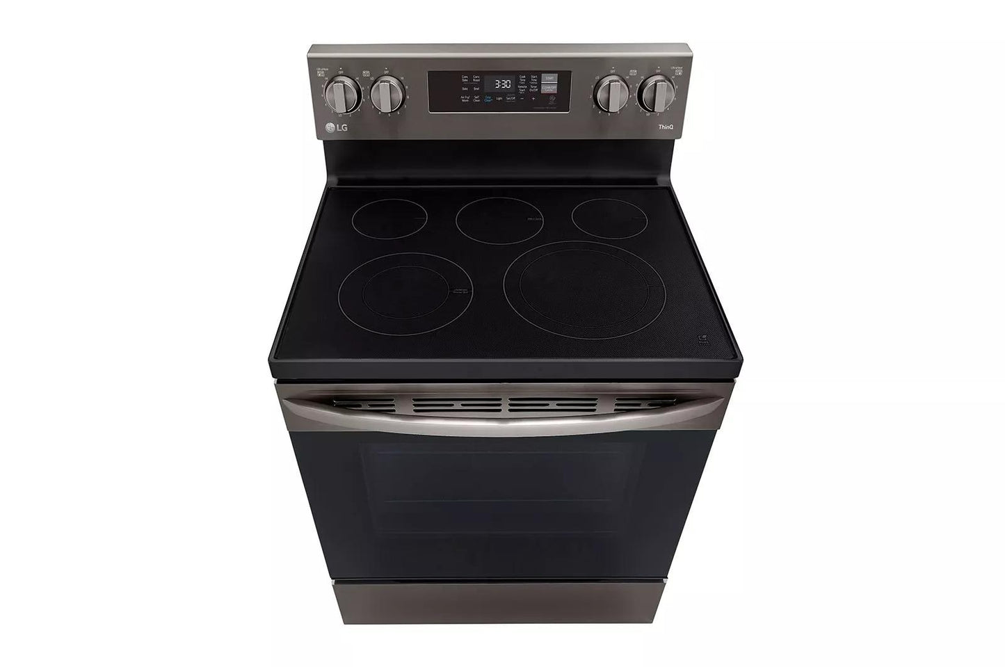 LG LREL6323D 6.3 Cu Ft. Smart Wi-fi Enabled Fan Convection Electric Range With A...