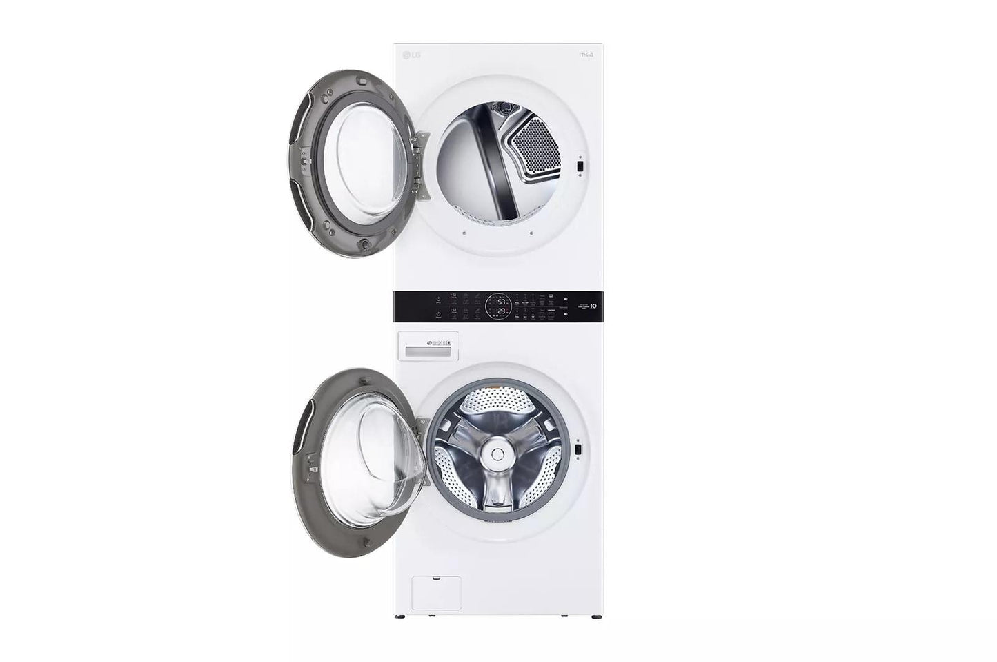 LG WKEX200HWA Single Unit Front Load LG Washtower With Center Control 4.5...