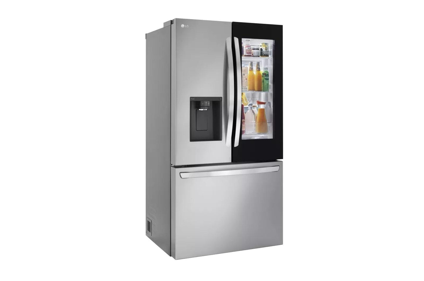 LG LRFOC2606S 26 Cu. Ft. Smart Instaview Counter-depth French Door Refrigerator