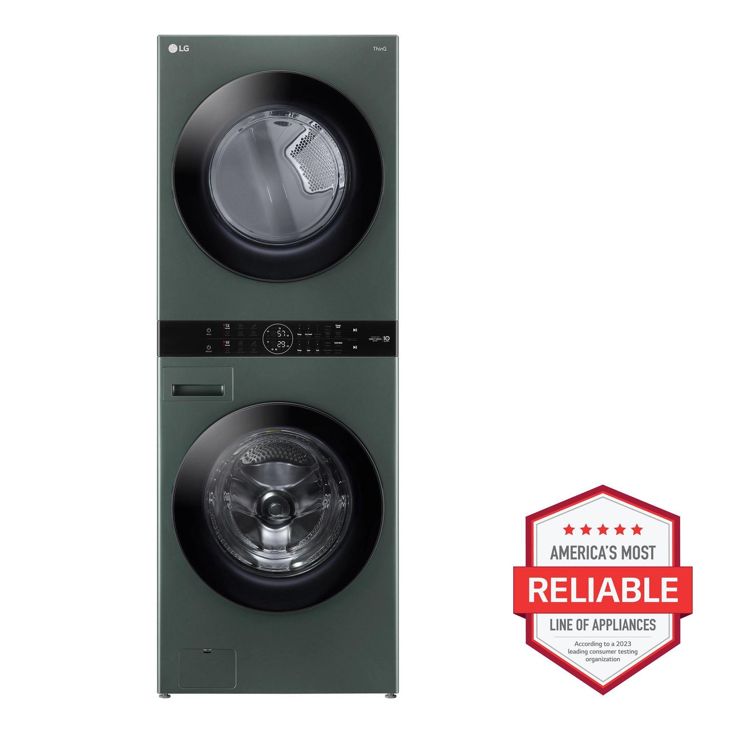 LG WKGX201HGA Single Unit Front Load LG Washtower With Center Control 4.5...