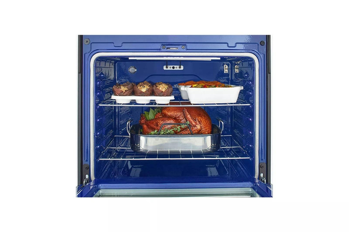 LG LREL6323S 6.3 Cu Ft. Smart Wi-fi Enabled Fan Convection Electric Range With A...