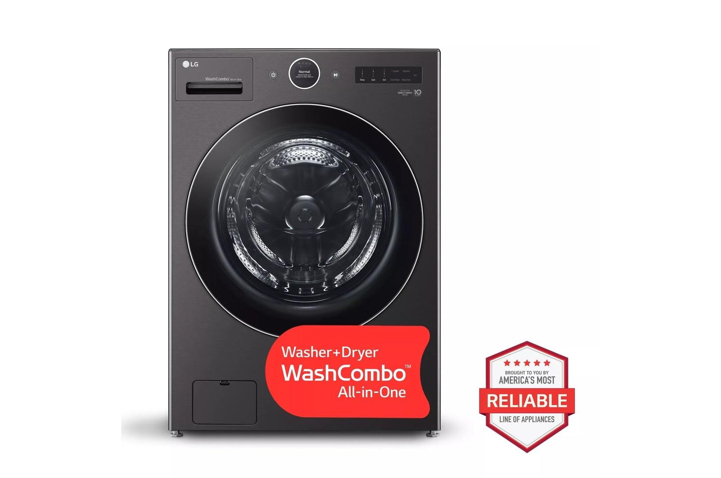 LG WM6998HBA 5.0 Cu. Ft. MEGA Capacity Smart Washcombo All-in-one WASHER/DRY...