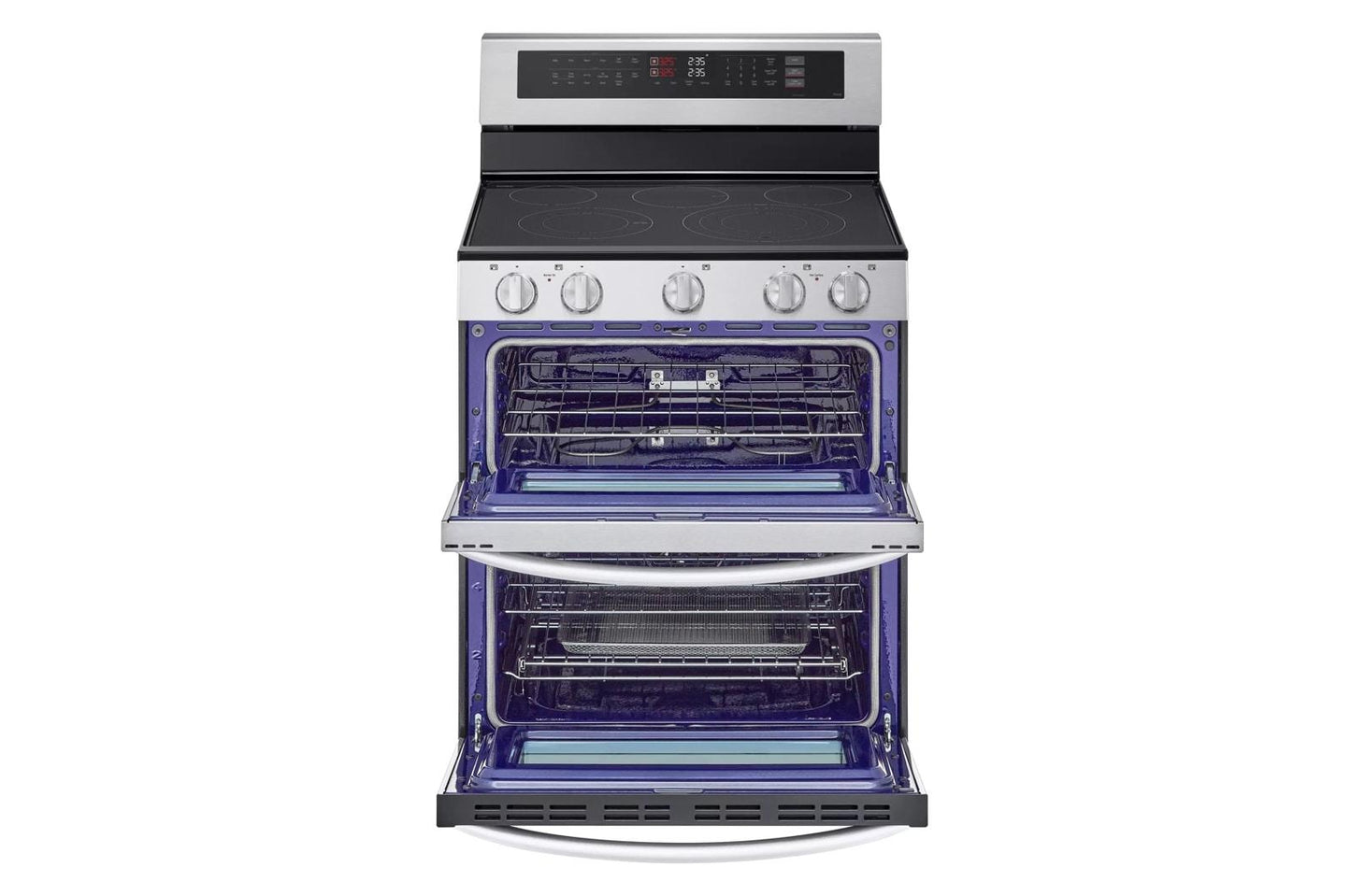 LG LDEL7324SE 7.3 Cu. Ft. Smart Electric Double Oven Freestanding Range With PROB...
