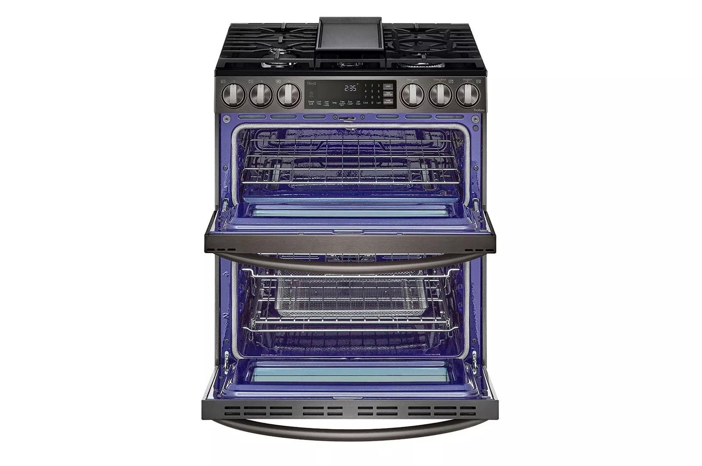 LG LTGL6937D 6.9 Cu. Ft. Smart Instaview Gas Double Oven Slide-in Range With ...