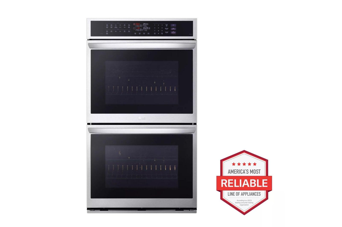 LG WDEP9427F 9.4 Cu. Ft. Smart Double Wall Oven With Instaview, True CONVECTI...