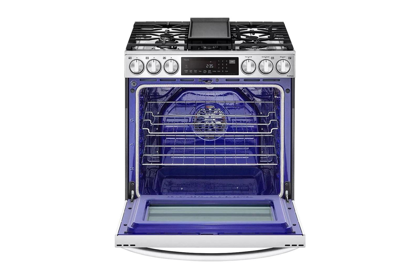LG LSGL6337F 6.3 Cu Ft. Smart Wi-fi Enabled Probake Convection Instaview G...