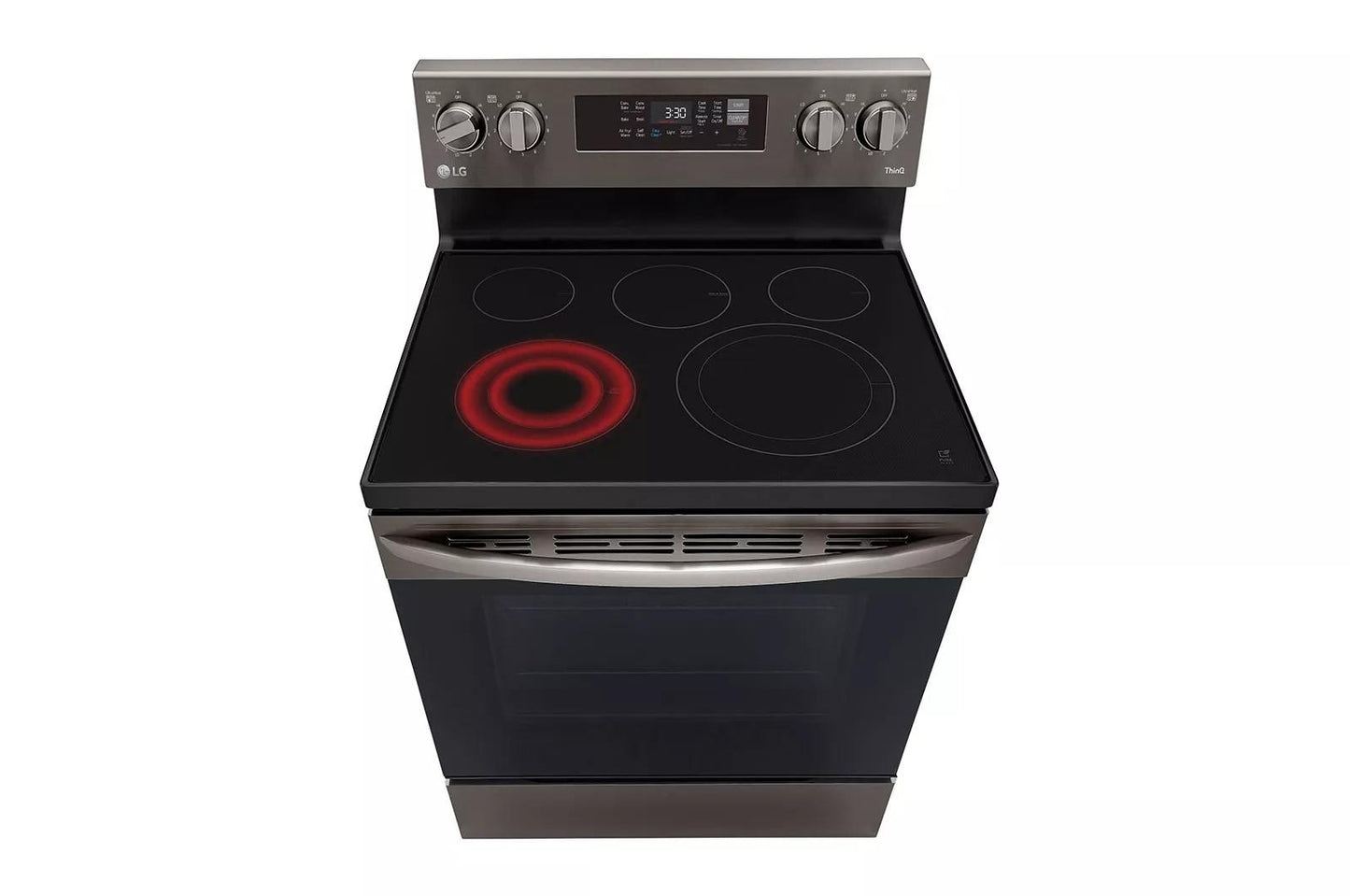 LG LREL6323D 6.3 Cu Ft. Smart Wi-fi Enabled Fan Convection Electric Range With A...