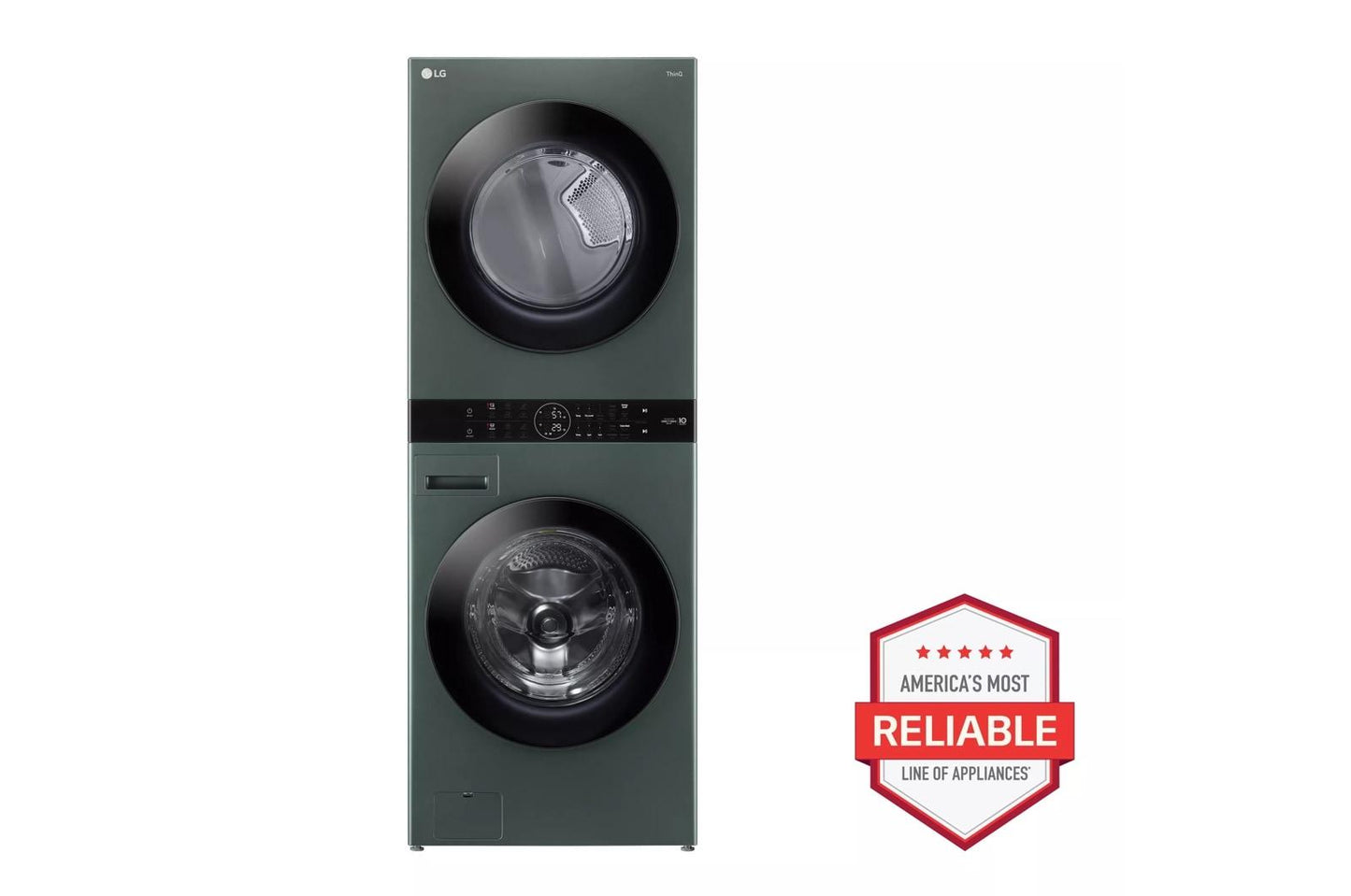 LG WKGX201HGA Single Unit Front Load LG Washtower With Center Control 4.5...