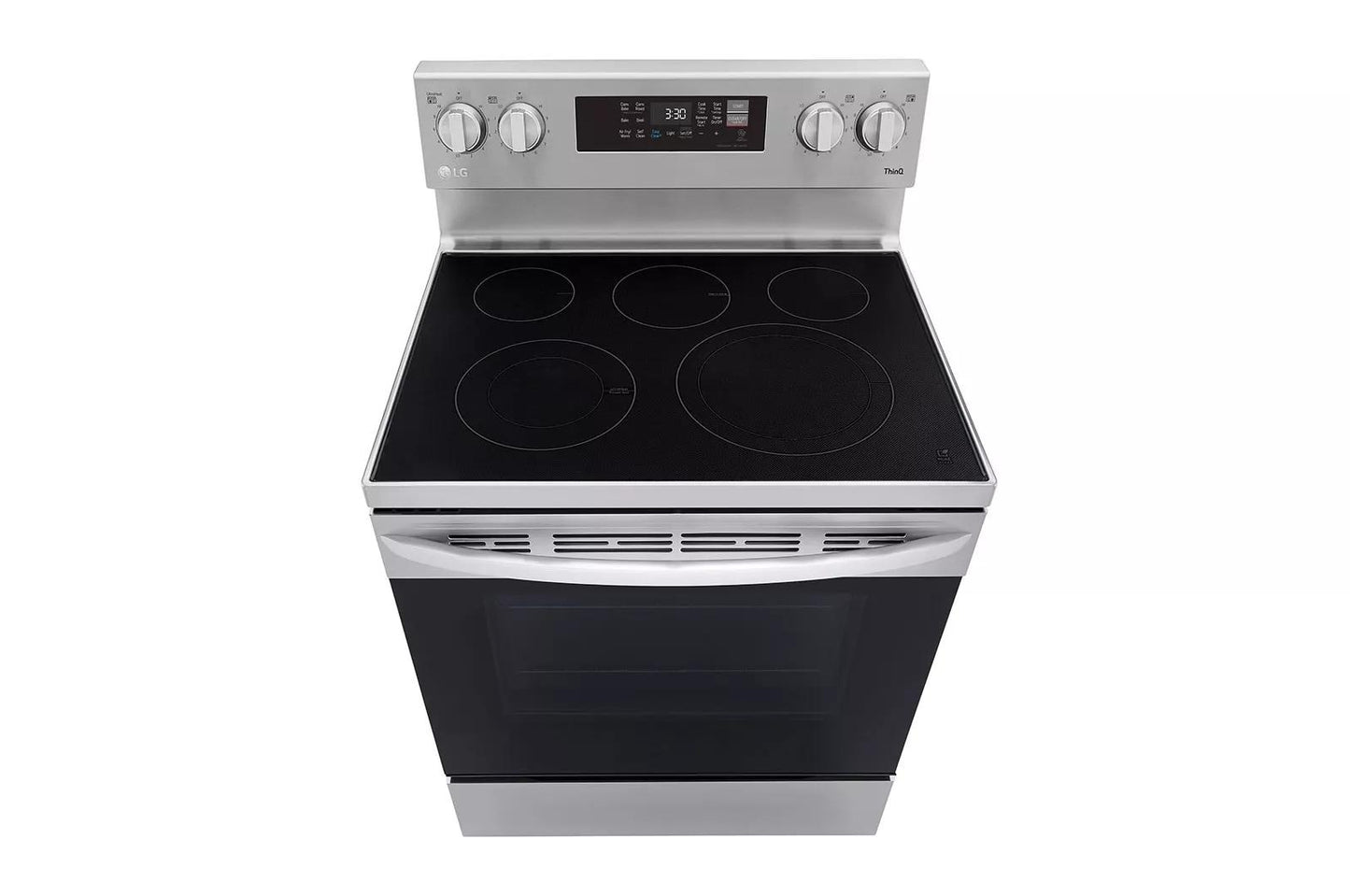 LG LREL6323S 6.3 Cu Ft. Smart Wi-fi Enabled Fan Convection Electric Range With A...