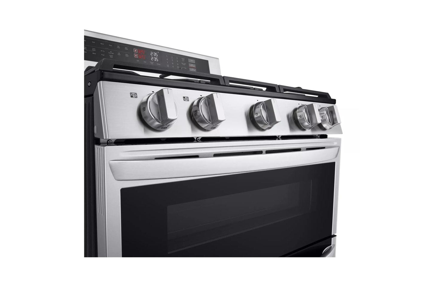 LG LDGL6924S 6.9 Cu. Ft. Smart Gas Double Oven Freestanding Range With Probake C...