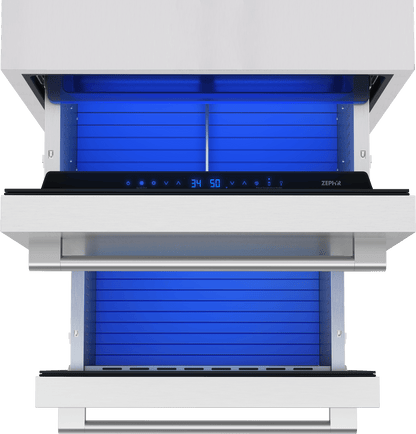 ZEPHYR PRRD24C2ASOD Zephyr 24"" Outdoor Dual Zone Refrigerator Drawers