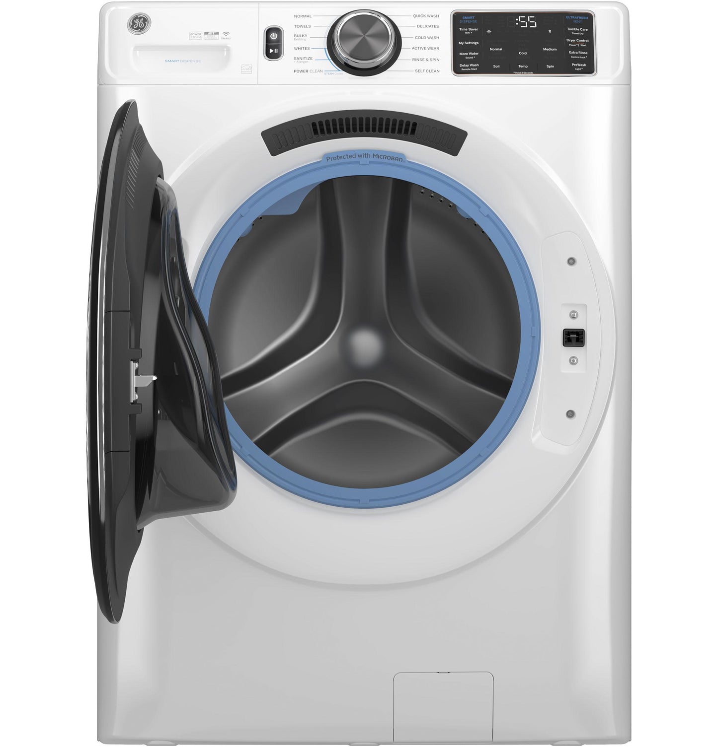 GE APPLIANCES GFW655SSVWW Ge 5.0 Cu. Ft. Capacity Smart Front Load Energy Star Steam WA...