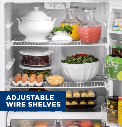 GE APPLIANCES GTE19DTNRWW Ge Energy Star 19.1 Cu. Ft. Top-freezer Refrigerator