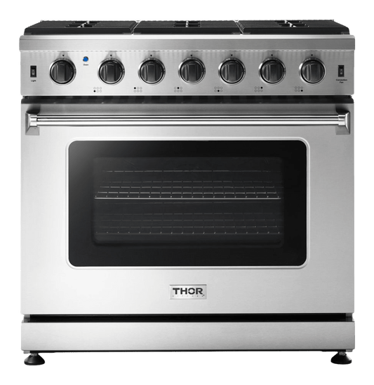 THOR KITCHEN LRG3601ULP Thor Kitchen 36 Inch Gas Range In Stainless Steel - Liquid Propane