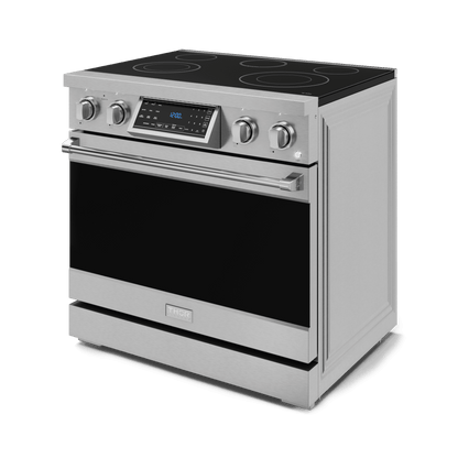 THOR KITCHEN RSE36 36 Inch Professional Electric Range With Tilt Panel Touch Control I...