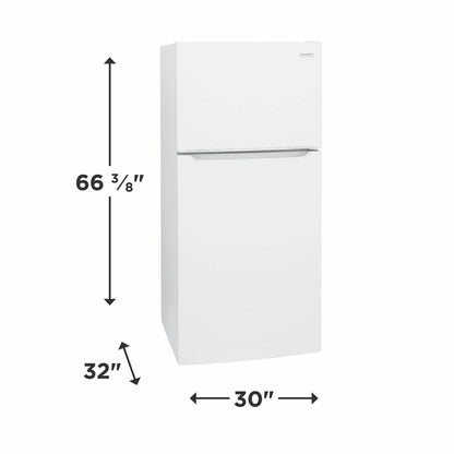 FRIGIDAIRE FFHT2045VW Frigidaire 20.0 Cu. Ft. Top Freezer Refrigerator