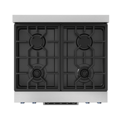 THOR KITCHEN RSG30BLU 30 Inch Professional Gas Range With Tilt Panel Touch Control In STA...