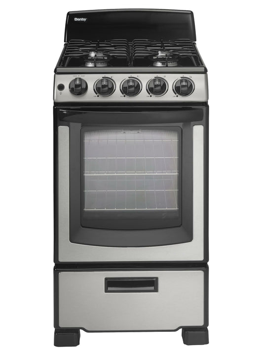 DANBY DR203BSSGLP Danby 20"" Wide Gas Range In Stainless Steel