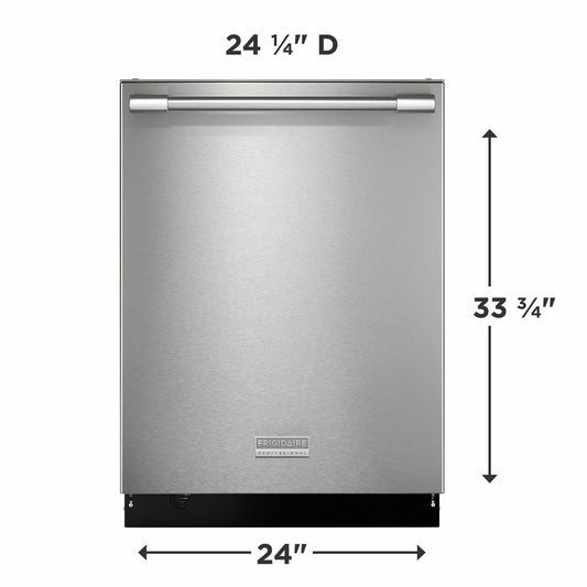 FRIGIDAIRE PDSH4816AF Frigidaire Professional 24"" Stainless Steel Tub Built-in DISHWASHER...