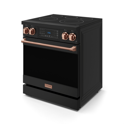 THOR KITCHEN RSE30BRSG 30 Inch Professional Electric Range With Tilt Panel Touch Control I...