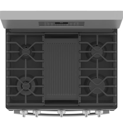 GE APPLIANCES PGB965YPFS GE Profile 30"" Free-standing Gas Double Oven Convection FINGERP...