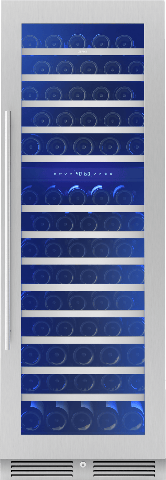 ZEPHYR PRW24F02CG Zephyr 24"" Full Size Dual Zone Wine Cooler
