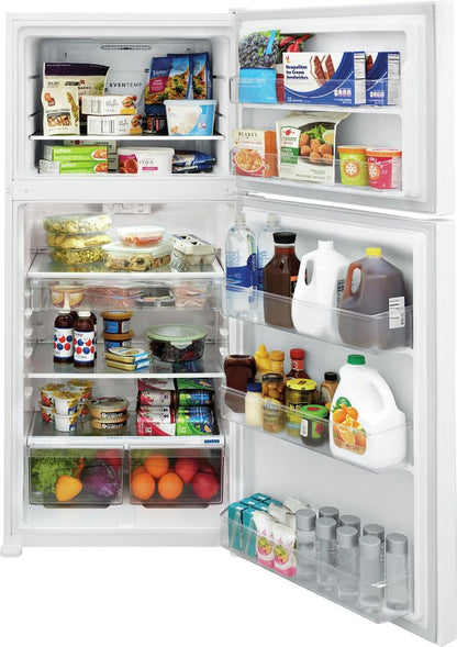 FRIGIDAIRE FFTR2045VW Frigidaire 20.0 Cu. Ft. Top Freezer Refrigerator